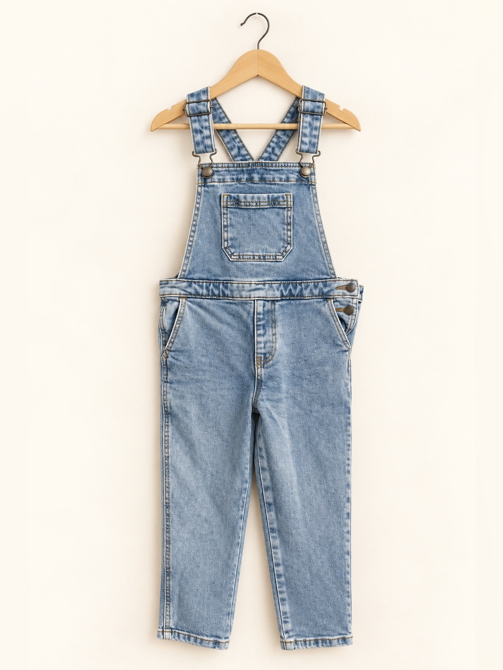 Joe Fresh Light Blue Denim Suspenders Overalls / Cute Fall Clothes for Kids / 5T